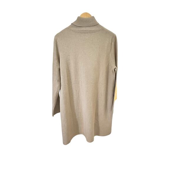 5 for $40 SALE! Modern Soul Tan Mock Turtle Neck Xtra Long Sweater sz XL - Picture 9 of 13